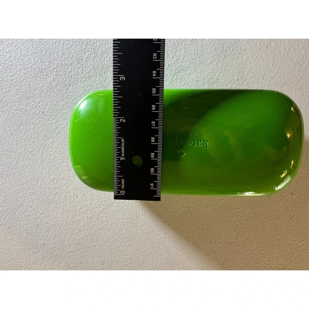Kate Spade New York Hard Eyeglass Case Green Patent Leather Wink Wink 804014